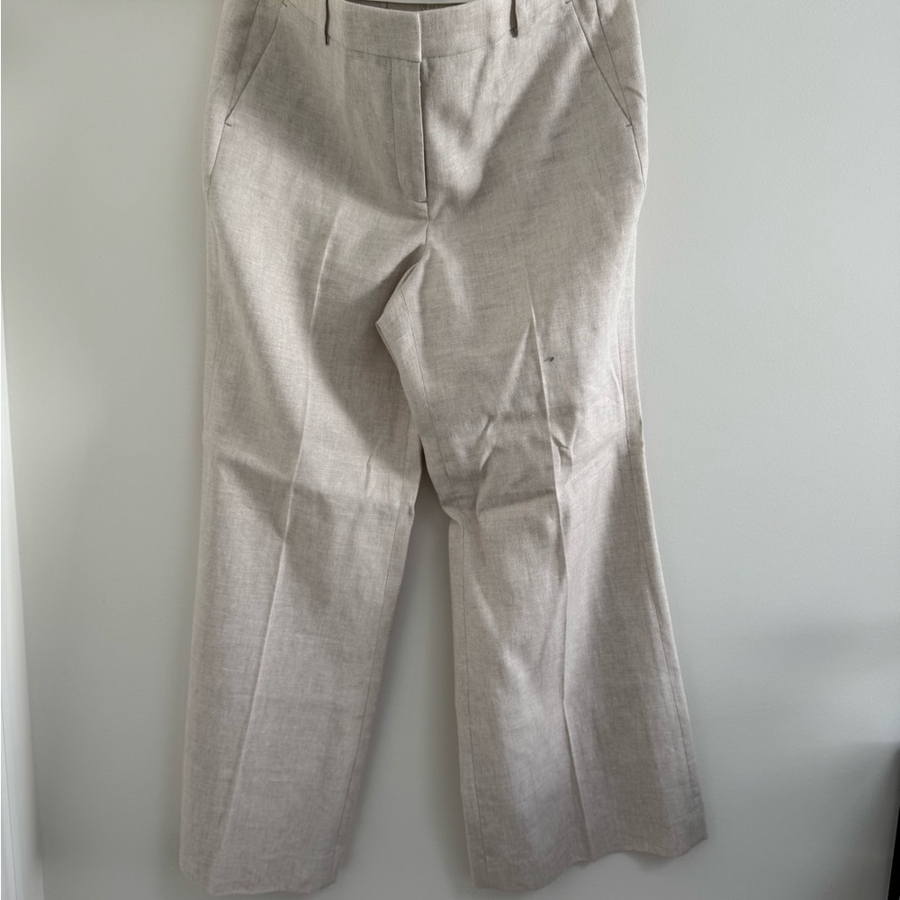NWT J. Crew Carolina flare pant in stretch linen blend - Picture 3 of 3